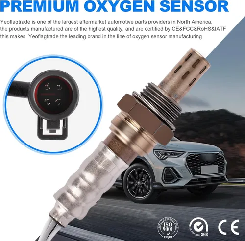 Miniatura 5 de 4 sensores O2 15717, sensor de oxígeno compatible con Ford para serie E compatible con Lincoln para Continental para Mazda para B4000 para Mercury