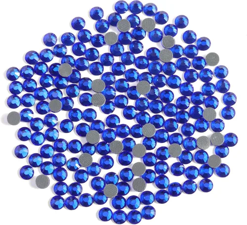 Miniatura 2 de 6000 diamantes de imitación termoadhesivos a granel, diamantes de imitación azules para ropa de manualidades, cristales termoadhesivos para Zafiro