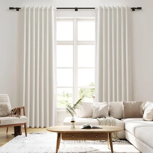 Miniatura 7 de Cortinas 100% Opacas Verde Oscuro 72 Pulgadas de Largo 2 Paneles para Dormitorio Aislantes Textura de Lino Sólido Cortinas Oscurecedoras