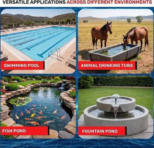 Miniatura 7 de Paquete de 2 válvulas de bola de flotador de brazo ajustable para control automático del nivel de agua en canales de agua para ganado, acuarios