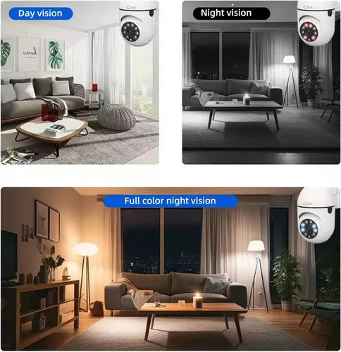 Miniatura 3 de CKK Cámara de seguridad 1080P para exteriores, 2 cámaras PTZ WiFi de 2 MP para el hogar (doble banda 2.4G/5G), panorámica/inclinación de 360°
