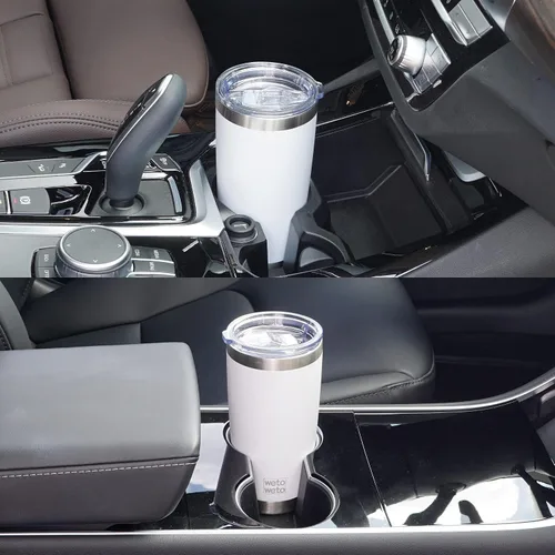 Miniatura 6 de WETOWETO - Vaso de viaje con aislamiento de 20 onzas, de acero inoxidable, con doble pared, a prueba de fugas, taza de café con revestimiento