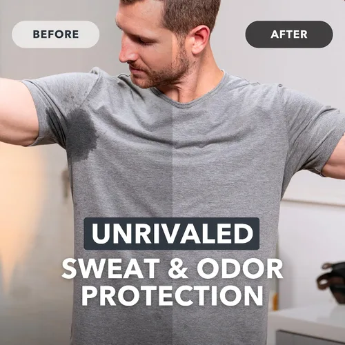 Miniatura 4 de SweatBlock Sistema antitranspirante y desodorante de fuerza clínica para hombres y mujeres, roll-on de 1.2 onzas líquidas para control del sudor más