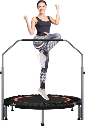 Miniatura 8 de ALTLER Mini Rebotador de Fitness Plegable de 40"/48" con Mango de Espuma Ajustable, Carga Máxima de 330/440 lbs, Rebotador de Ejercicio