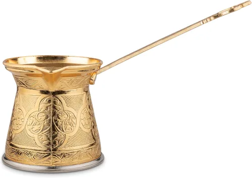 Miniatura 6 de Alisveristime Auténtica cafetera turca, hecha a mano Cezve/Ibrik, 3.57 pulgadas de ancho, 3.57 pulgadas de alto, 16.90 onzas ¡Mejora tu experiencia