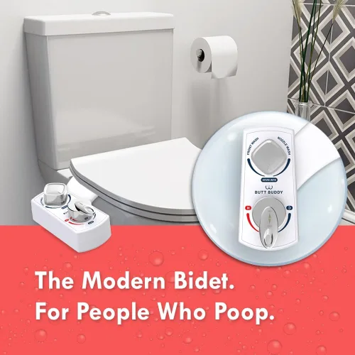 Miniatura 4 de BUTT BUDDY Spa - Accesorio para asiento de inodoro de bidé y rociador de agua fresca