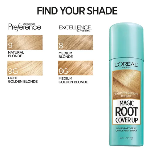 Miniatura 10 de L'Oreal Paris Magic Root Cover Up - Aerosol para el cabello gris, cobertura de cabello 100% canas con fórmula construible, ligera, resistente a