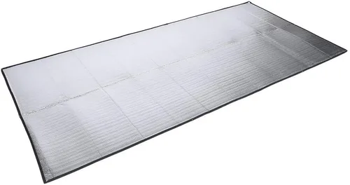 FILFEEL Alfombrilla de colchón de EVA para dormir de papel de aluminio para acampar al aire libre, senderismo, viajes, picnic, plateado (78.8 x 78.8
