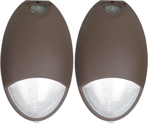 Miniatura 8 de Luz de emergencia LED con respaldo de batería y sensor de fotocélula - Soporte de pared impermeable para exteriores de 12 W, diagnóstico
