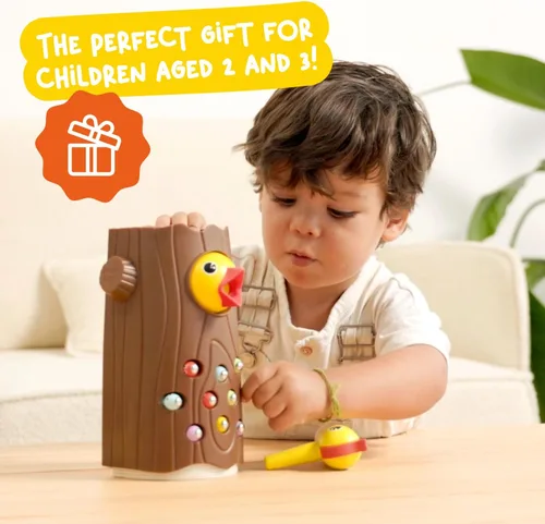 Miniatura 7 de Nene Toys Little Woodpecker - Juguete magnético Montessori para niños de 2 a 4 años - Juguete educativo para niños de 2 a 3 años - Juego