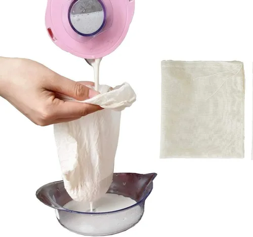 Miniatura 2 de Bolsas de estopilla para colar, reutilizables, coladores de paños de café y queso, bolsa grande de nuez y leche, bolsas de filtro de malla fina