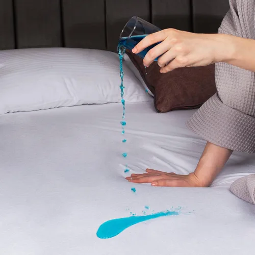 Miniatura 3 de Protector de colchón prémium 100% impermeable, tamaño individual, absorbente, algodón, cama, transpirable, con bolsillos elásticos, funda suave