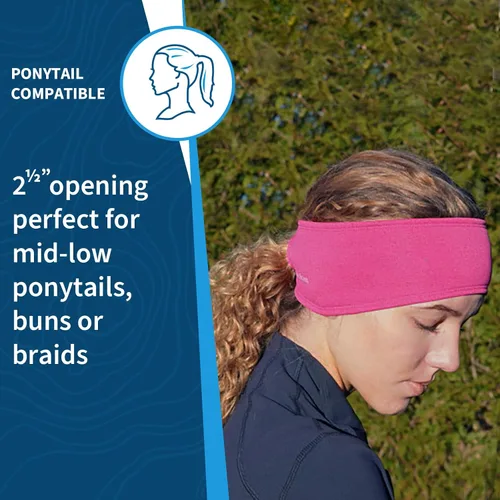 Miniatura 31 de TrailHeads - Diadema para mujer, diseño de cola de caballo, con banda para la oreja que absorbe la humedad, ideal para correr