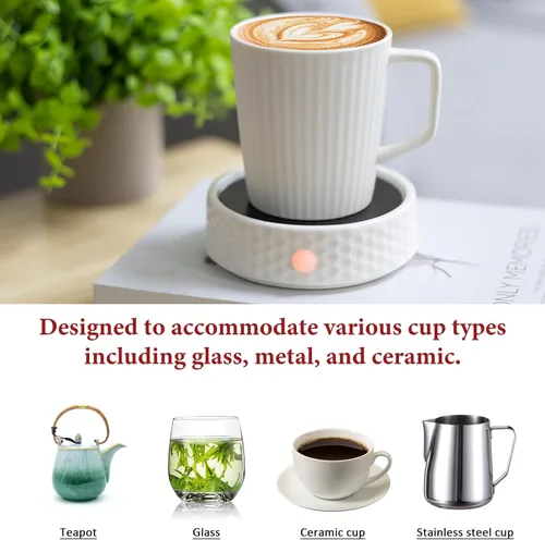 Miniatura 6 de Placa Calentadora de Velas Eléctrica Grande - Calentadores de Cera de Velas Cerámicos para Velas de Tarro, Calentador de Taza de Café, Calentadores