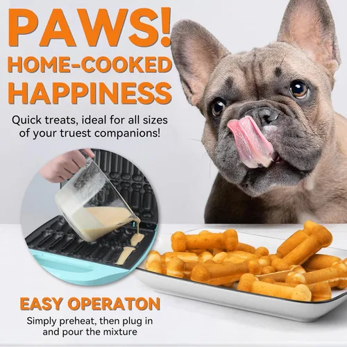 Miniatura 4 de Baker's Friend Máquina para Hacer Golosinas para Perros en 2 Formas, 16 Moldes de Huesos para Golosinas para Perros, Regalos para Amantes