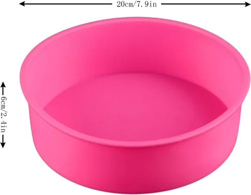 Miniatura 6 de Protector de silicona para hornear de 8 pulgadas/7.9 in para bandeja de queso redonda de 7 pulgadas y 6 pulgadas, accesorios para hornear