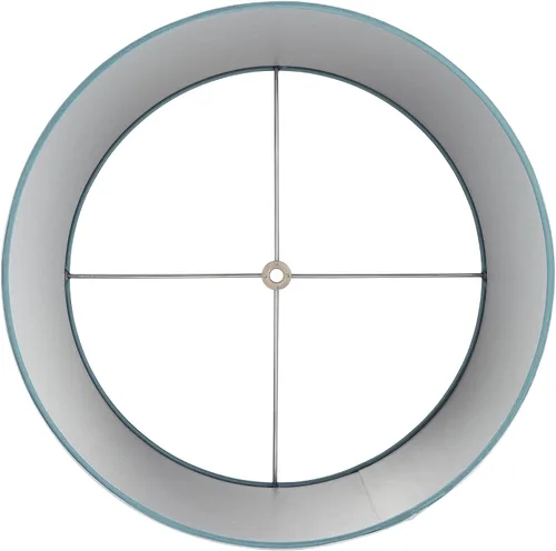 Miniatura 5 de Pantalla de lámpara de tambor grande verde azulado suave de 14" superior x 16" inferior x 11" de alto x 11" de inclinación (Spider) de repuesto