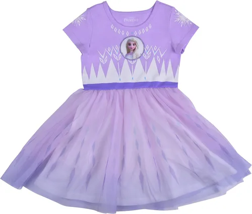 Disney Frozen Elsa and Anna - Vestido tutú para niñas pequeñas y niños color azul marino