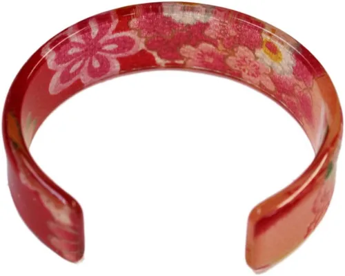 Miniatura 2 de N&N Find Japan Pulsera japonesa Kyoto Chirimen (rojorosa), Acrílico