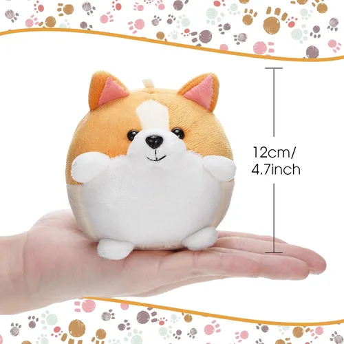 Miniatura 2 de Skylety Paquete de 12 mini perros de peluche de 5 pulgadas, cachorros de peluche pequeños a granel, lindos juguetes de felpa suave, regalo