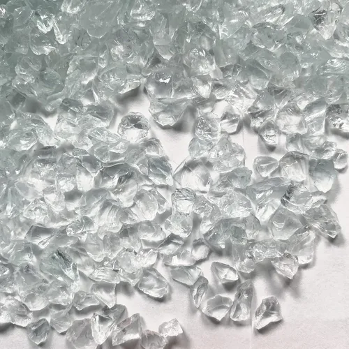 Miniatura 4 de Vidrio curshet, chips transparentes de 2 libras para manualidades, arte, resina, vidrio, grava, piedra, vidrio roto, acuario, decoración
