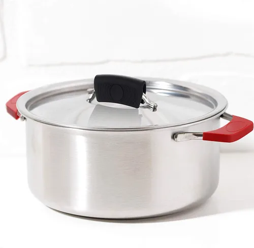 Miniatura 4 de Boao 8 soportes de silicona para mango caliente y soportes para ollas, fundas de goma extraíbles resistentes al calor, fundas de tapa para sartenes