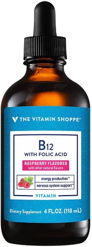 The Vitamin Shoppe Vitamina B12: producción de energía, sistema nervioso y apoyo de glóbulos rojos, vitamina B diaria