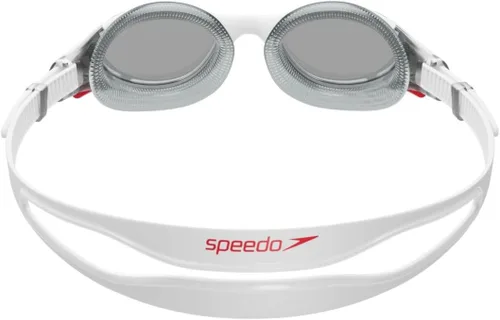 Miniatura 2 de Speedo Biofuse 2.0 - Gafas de natación unisex para adultos Blanco/Rojo/Humo Claro