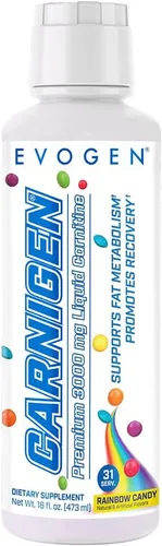 Evogen Carnigen Premium L Carnitine Liquid – Suplemento L Carnitina 3000 | Suplemento de carnitina L para el metabolismo y recuperación de la grasa