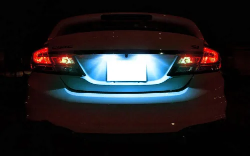 Miniatura 7 de iJDMTOY Kit de Luces LED Súper Brillantes Azul Hielo Aqua Completo para Placa de Matrícula Compatible con Acura MDX RL TL TSX ILX Honda Civic Accord