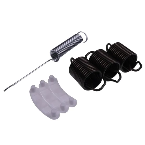 IEQFUE Kit de lavadora 3 resortes de suspensión WP63907 y 1 resorte de suspensión de bañera W10250667 y 3 almohadillas de desgaste de bañera 285744