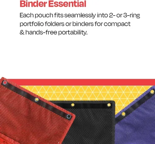 Miniatura 3 de School Smart Bolsas de malla con cremallera, 10 x 7-1/2 pulgadas, colores surtidos, paquete de 12