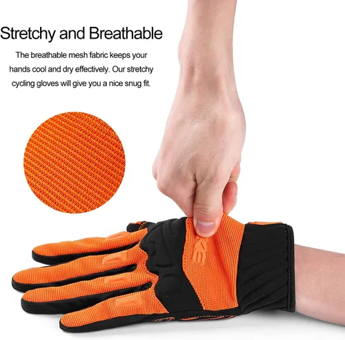 Miniatura 8 de INBIKE - Guantes de bicicleta de montaña para hombre, protectores de nudillos, acolchados, guantes de ciclismo transpirables para MTB, motocross