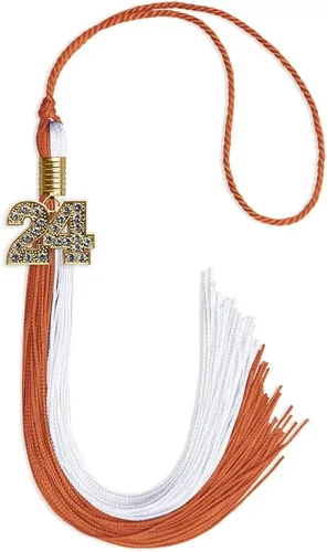 Miniatura 236 de Endea Graduation Borla de doble color con dije dorado (negro/oro brillante, 2022)