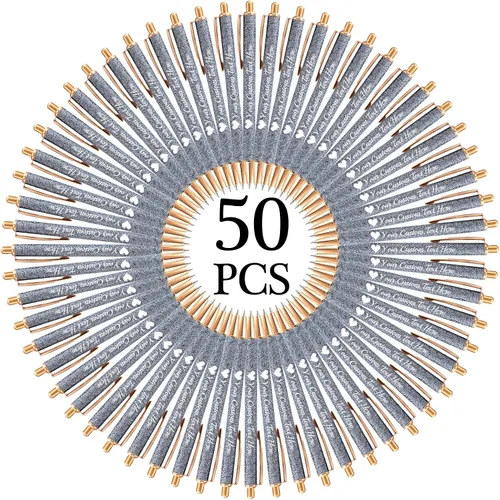 Miniatura 33 de Hasta 100 bolígrafos personalizados a granel con nombre, bolígrafo con purpurina personalizable, logotipo de negocios, mensaje de texto, regalo