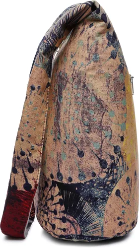 Miniatura 8 de Bolsa de hombro para mujer, de lona en estilo hippie/bohemio para llevar cruzada al hombro, disponible en diferentes colores y estampados