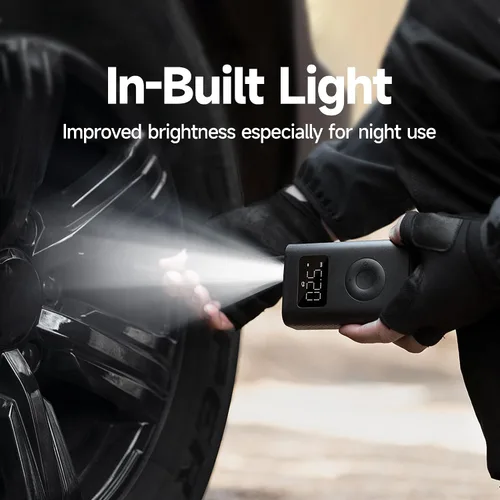 Miniatura 7 de Xiaomi Compresor de aire eléctrico portátil, inflador de neumáticos de 150 PSI para automóvil, scooter, neumáticos de bicicleta y pelotas