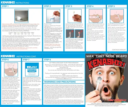 Miniatura 6 de KENASHII Kit de cera nasal 100 g de cera, 24 aplicadores Kit de depilación para hombres y mujeres Incluye toallitas bálsamo y protectores