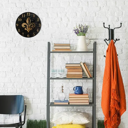 Miniatura 4 de susiyo Reloj de pared de alpaca con diseño de llama, con diseño de animales, silencioso, redondo, sin tictac, funciona con pilas, creativo