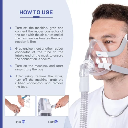 Miniatura 8 de Tubo CPAP – Tubo universal CPAP de 6 pies – Compatible con FSA/HSA – Compatible con la mayoría de máquinas y máscaras, manguera CPAP de 0.748 in