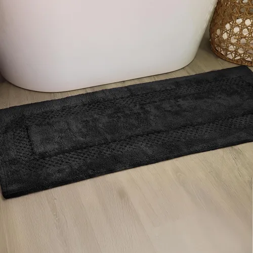 Miniatura 76 de Home Weavers Classy - Juego de alfombras de baño 100 % algodón, decoración de baño, lavable, extrasuave y absorbente, tapete de cocina, juego de Aqua