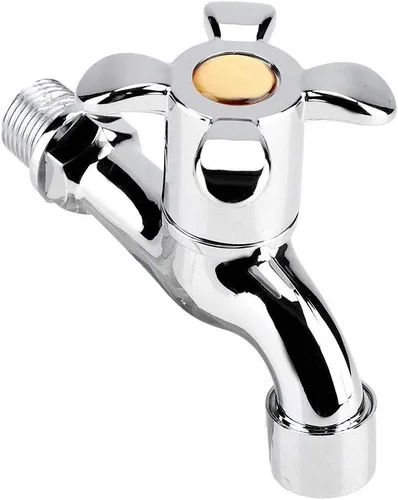 Miniatura 3 de Grifo de lavadora – Grifo de agua para lavabo con un solo mango de boquilla para fregaderos KItchen baño bañera (mango de 4 flores)