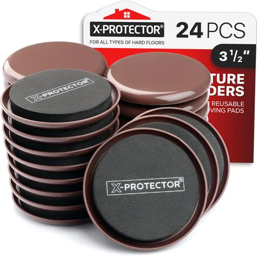 Miniatura 11 de X-Protector Deslizadores de muebles – 8 piezas de 3 1/2 pulgadas – 4 deslizadores de muebles para pisos de madera dura y 4 deslizadores de muebles