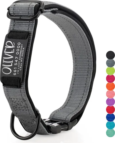 Miniatura 13 de ACTUALIZADO - Collares de perro personalizados y placa de identificación grabada, collar de perro de nailon reflectante, personalizable en 11