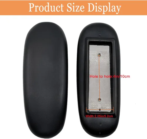 Miniatura 2 de Almohadillas de repuesto para reposabrazos de silla de oficina, con forma ovalada, piezas para silla de oficina, reposabrazos para silla
