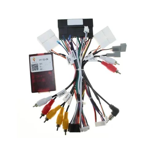 16Pin coche radio estéreo cámara arnés cable de alambre para Hyundai Elantra IX45 para KIA Sorento K3 Sportage Cerato con fábrica SPDIF amplificador