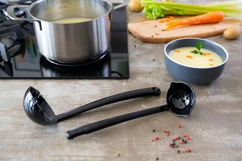 Miniatura 4 de Pikanty - Juego de 2 cucharones de sopa y salsa - Utensilios de cocina duraderos y resistentes al calor, perfectos para servir y cocinar, fabricado