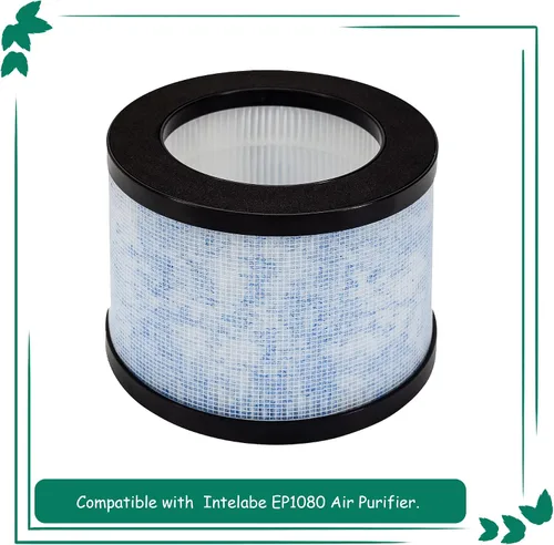 Miniatura 2 de MK01/DH-JH01 Filtro de repuesto True HEPA, compatible con AROEVE MK01 y MK06 y Kloudi purificador de aire DH-JH01, Intelabe EPI080/EP1080