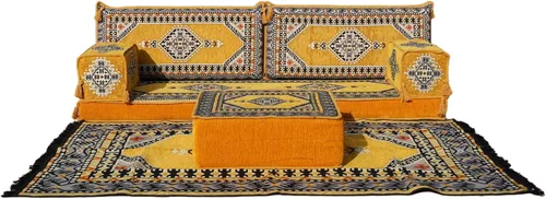 Miniatura 19 de arabicsofa Sofá de piso árabe Jalsa - Sofá tradicional hecho a mano para sala de estar