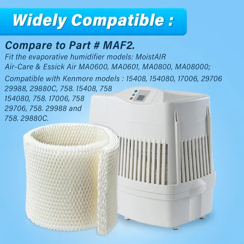 Miniatura 4 de MAF2 Super Wick - Filtro humidificador para Aircare/Essick Air/Humidificador de aire húmedo MA0600, MA0601, MA0800, MA08000, Kenmore 5408,154080,32